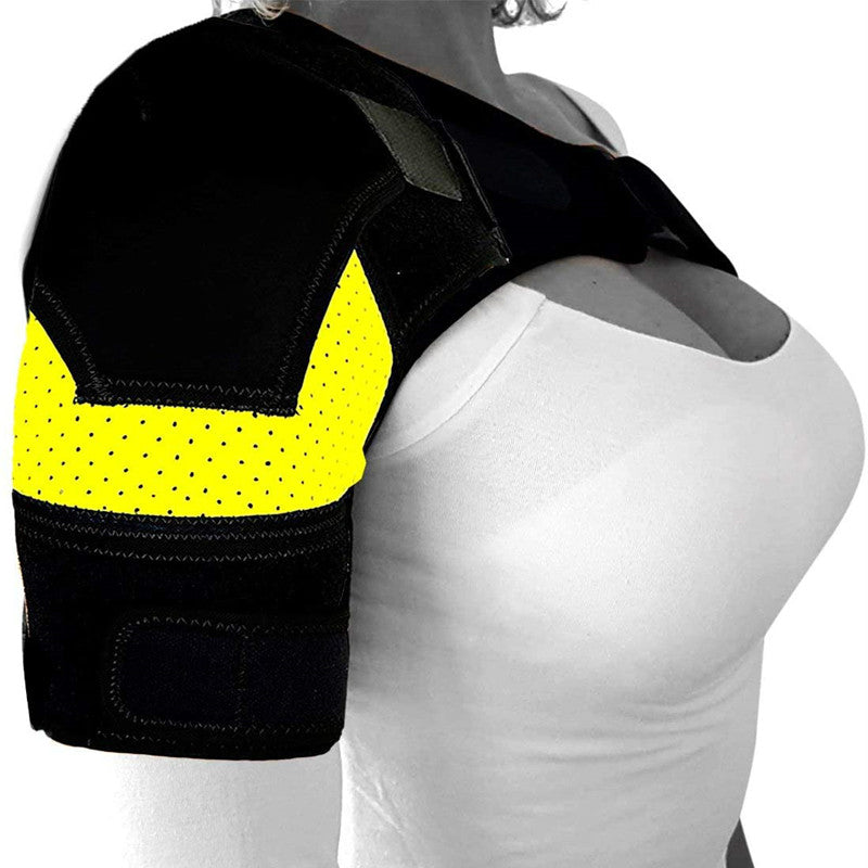 Titan Tough Shoulder Support Brace with Ice Pack - Adjustable Recovery Wrap