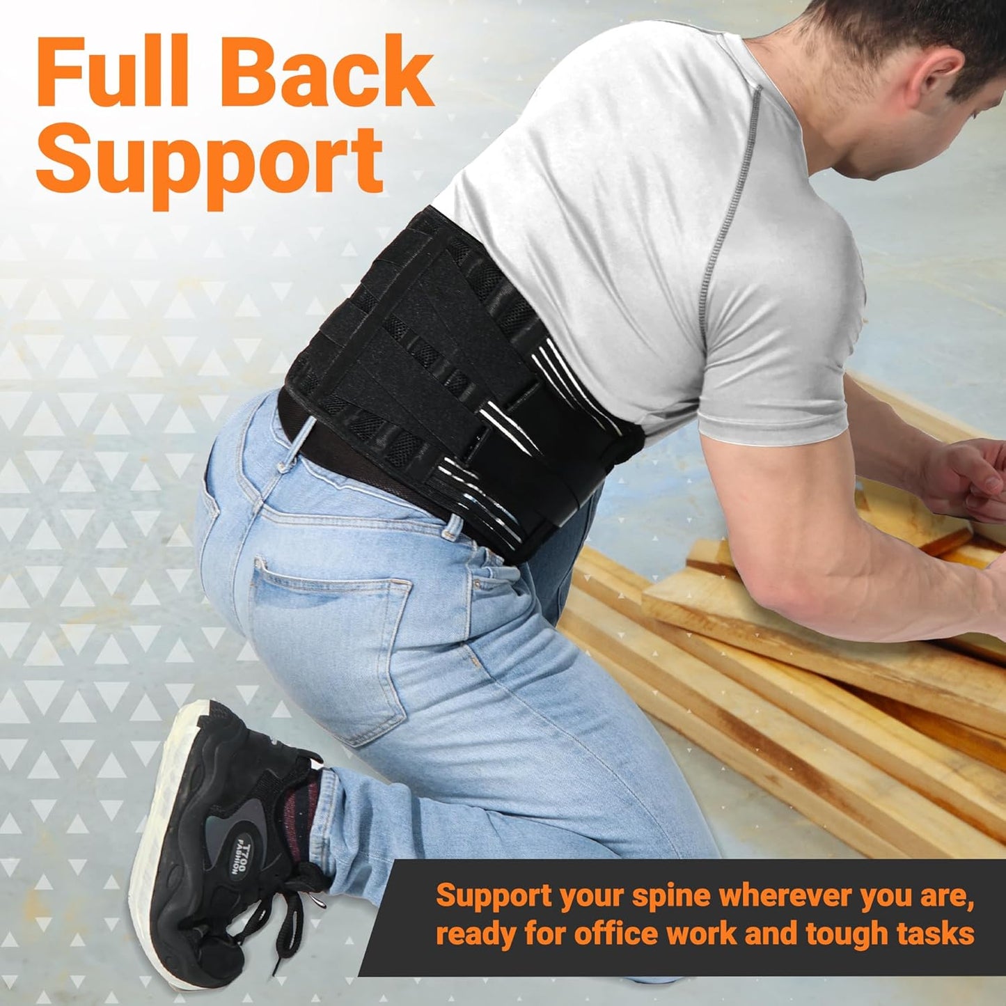 Lower Back Brace - Lumbar Support for Pain Relief, Sciatica & Scoliosis