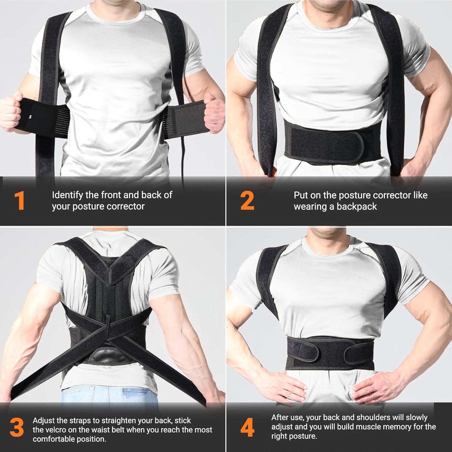 Posture Corrector - Adjustable Back Support
