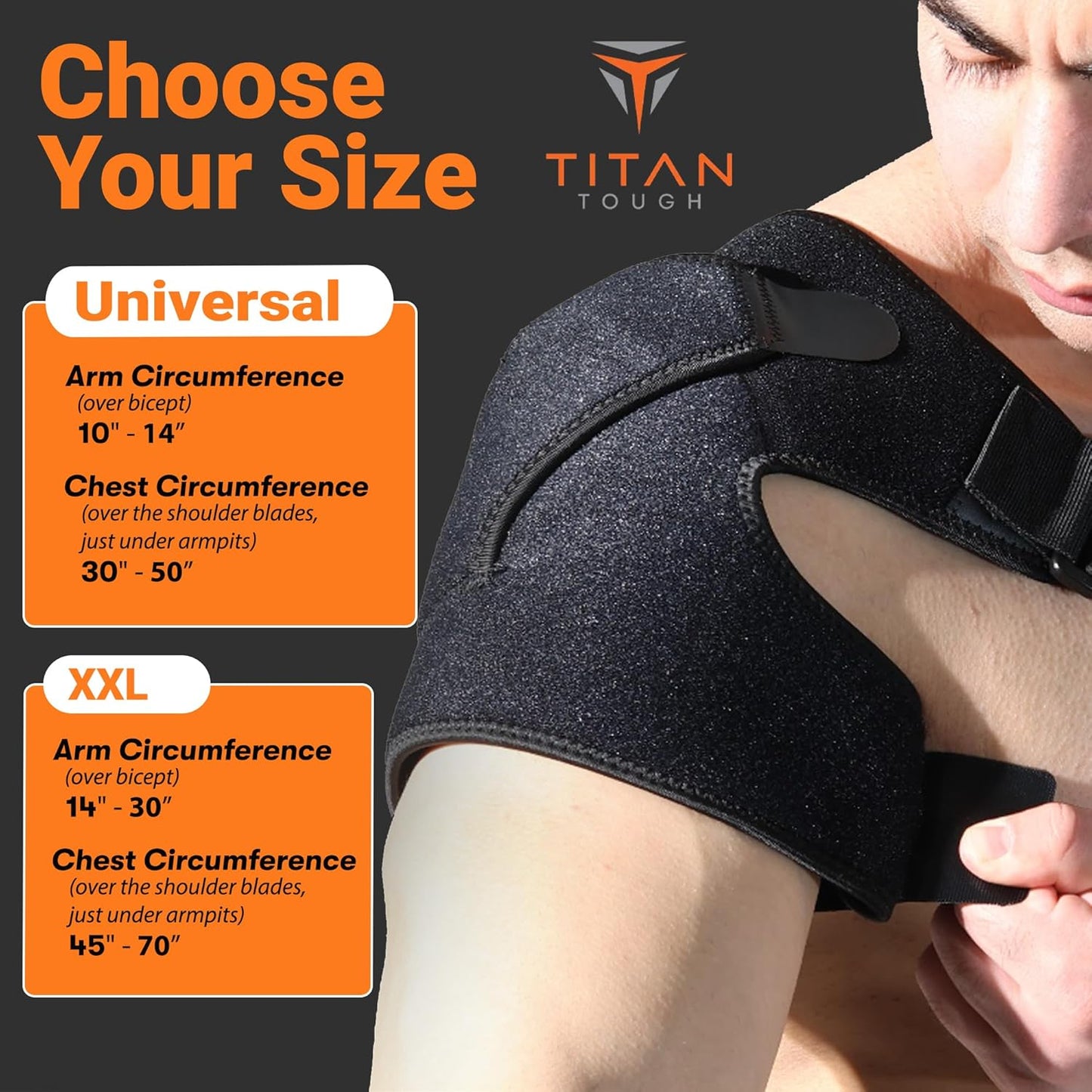 Shoulder Brace (L–XXL) – Compression Support for Rotator Cuff & Injury Recovery