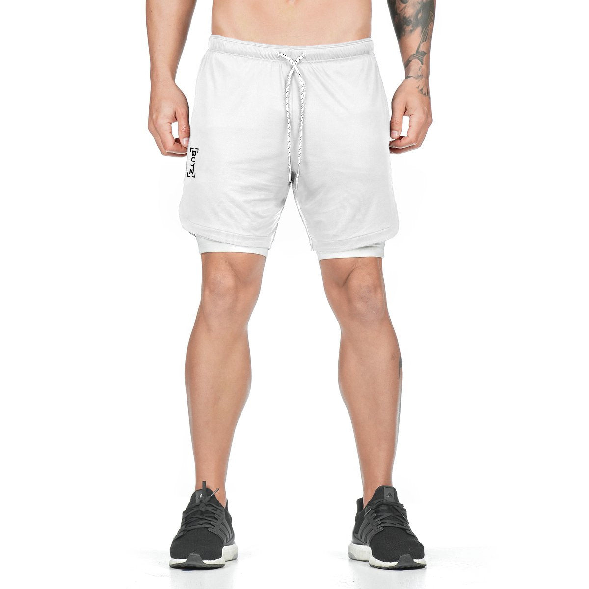 Titan Tough Men's Performance Compression Shorts with Phone Pocket - Gym & Training