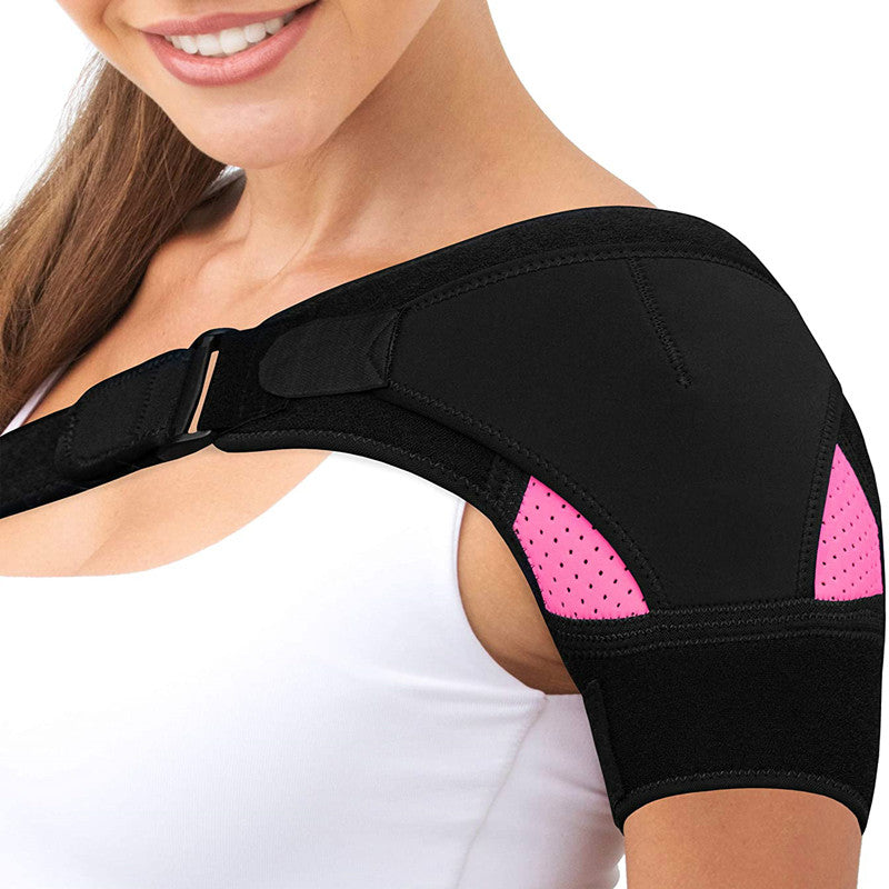 Titan Tough Shoulder Support Brace with Ice Pack - Adjustable Recovery Wrap