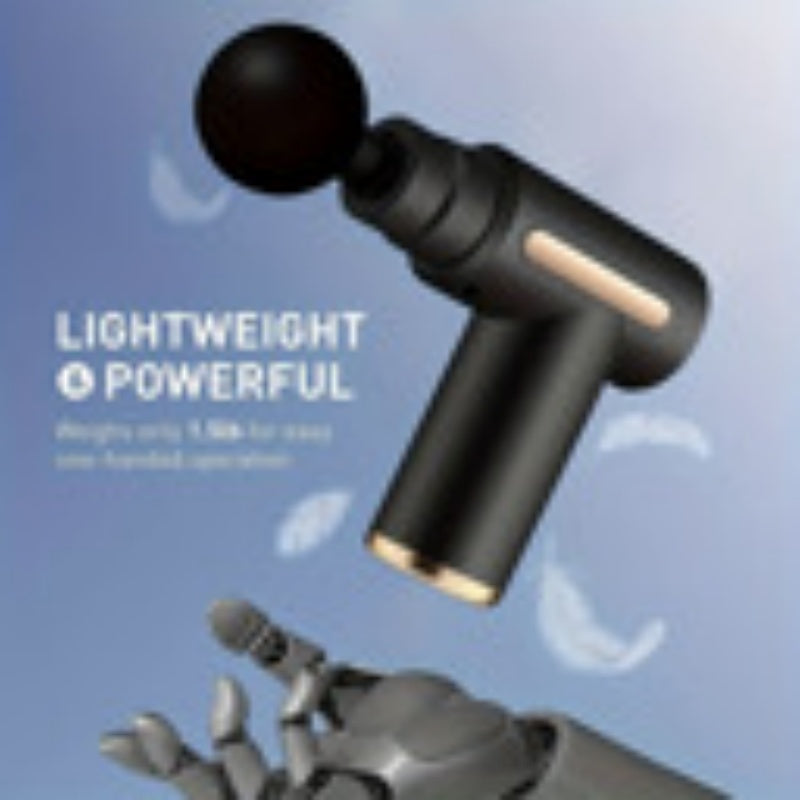 Titan Tough Mini Percussion Massage Gun - Deep Tissue Muscle Relief with 4 Heads & LCD Display