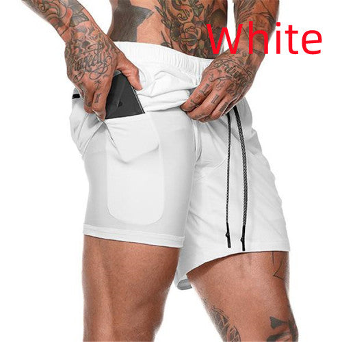 Titan Tough Men's Performance Compression Shorts with Phone Pocket - Gym & Training