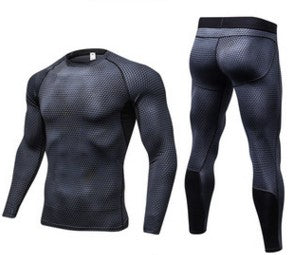 Titan Tough Men's Compression Shirt & Shorts Set - Athletic Gym Training Gear
