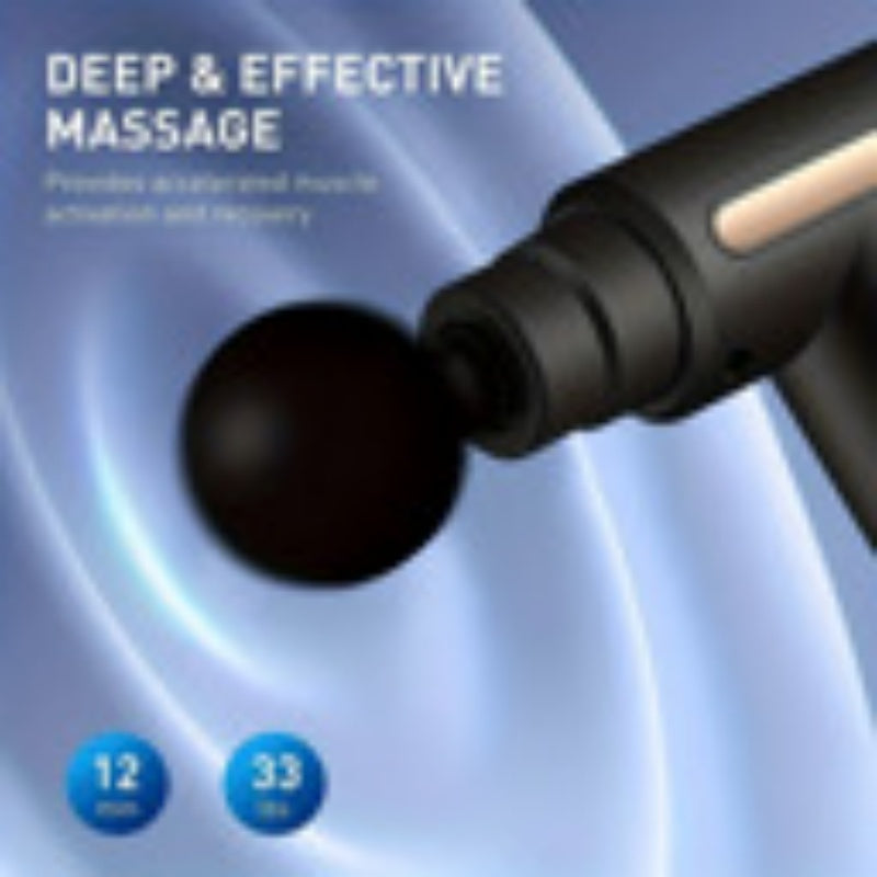 Titan Tough Mini Percussion Massage Gun - Deep Tissue Muscle Relief with 4 Heads & LCD Display
