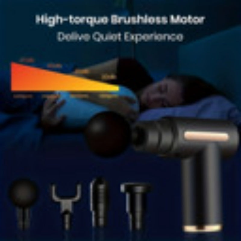 Titan Tough Mini Percussion Massage Gun - Deep Tissue Muscle Relief with 4 Heads & LCD Display