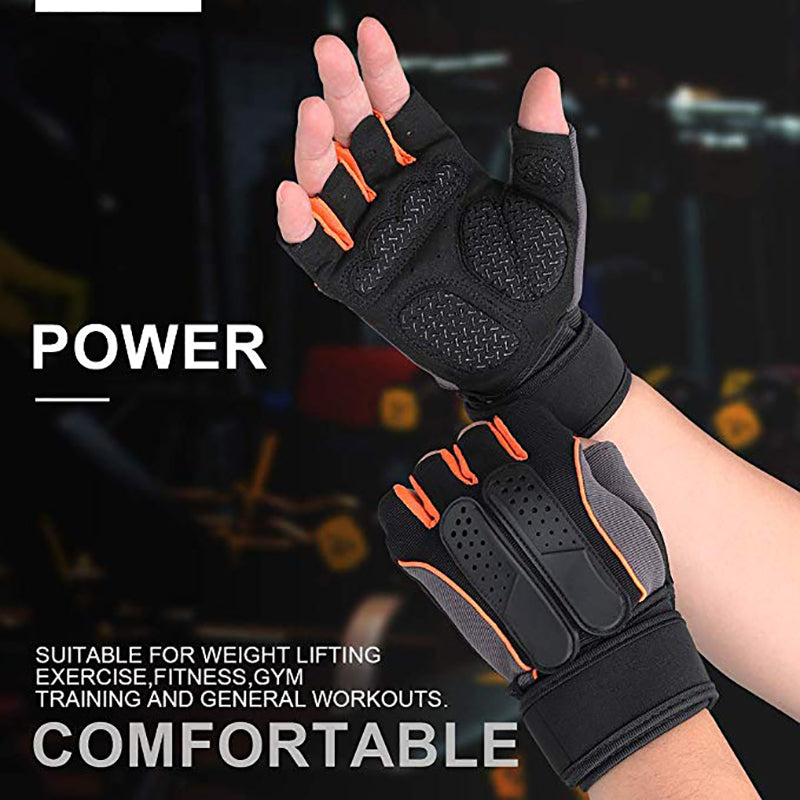Titan Tough Tactical Weight Lifting Gym Gloves - Wrist Support for Men