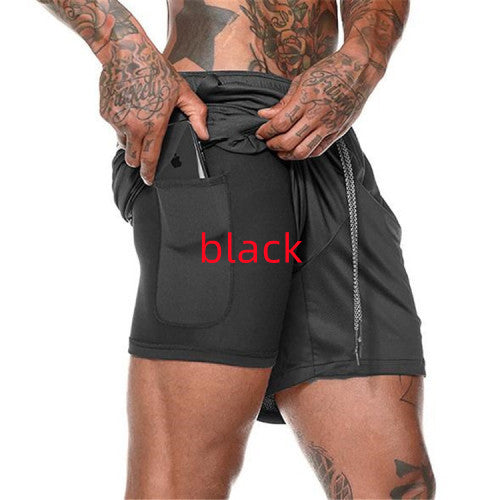 Titan Tough Men's Performance Compression Shorts with Phone Pocket - Gym & Training